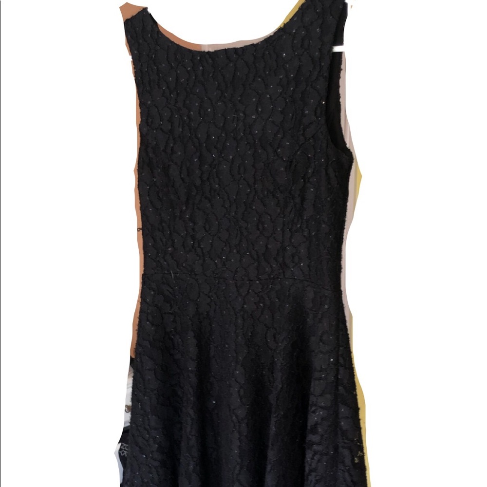 Lace sparkly black dress